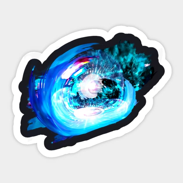 Cyber Eye Sticker by pibstudio. 